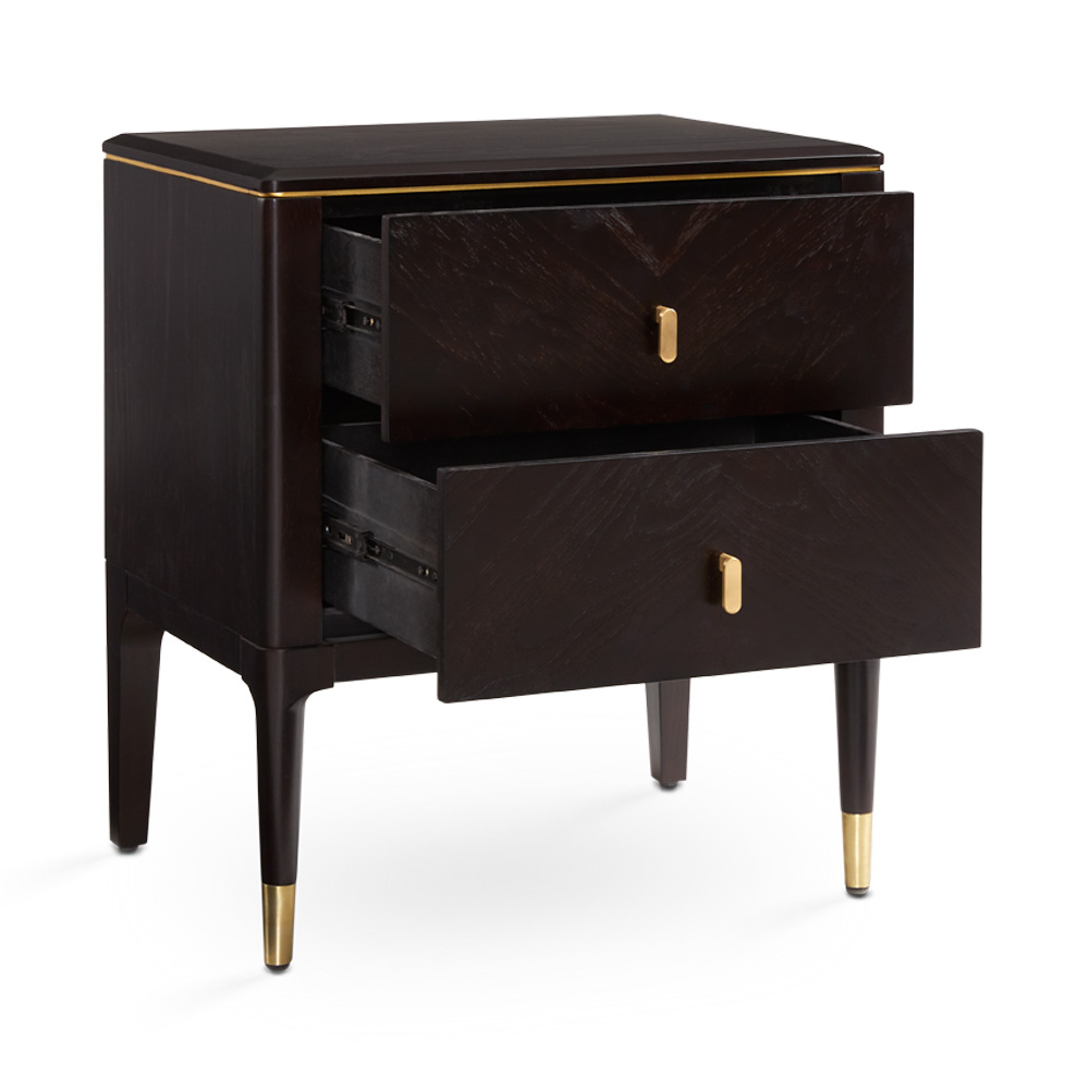 Colette Nightstand: Gold